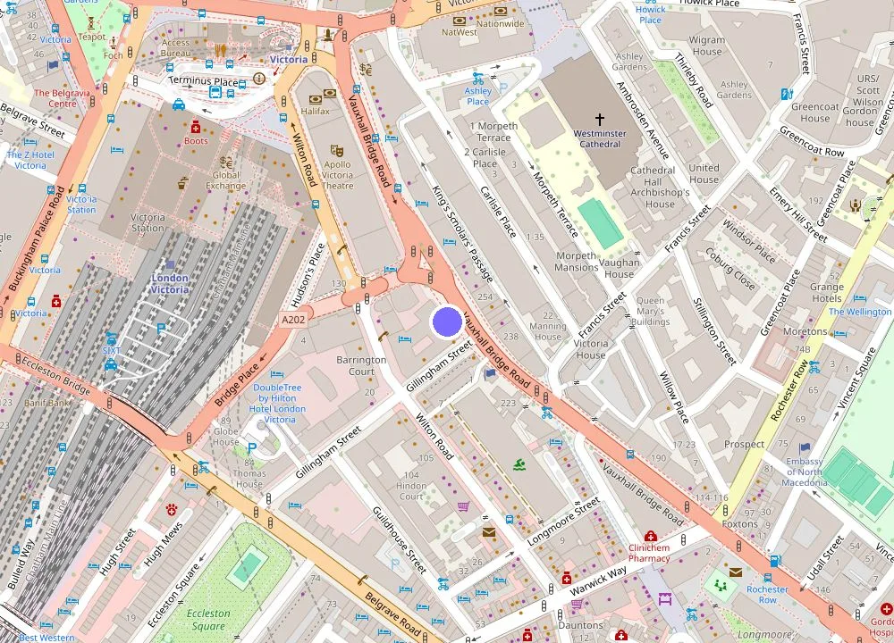 Map: Park Plaza London Victoria